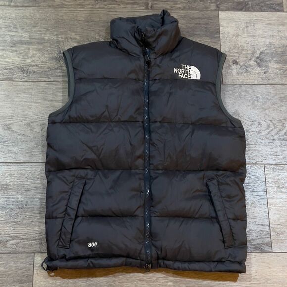 The North Face Nuptse 800 Black Goose Down Puffer Vest - Men's Size Small Unisex